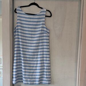 beachlunchlounge Blue and White Striped Dress Size M. New without tags.